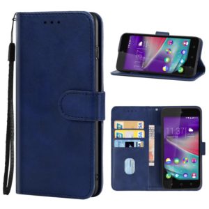 Leather Phone Case For Wiko Rainbow Lite(Blue) (OEM)