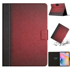 For Samsung Galaxy Tab S6 Lite P610 Stitching Solid Color Leather Tablet Case(Red) (OEM)