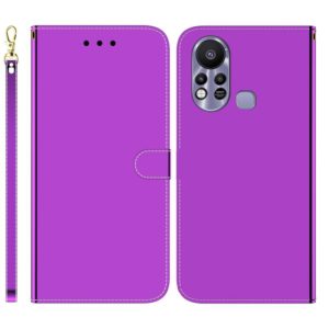 For Infinix Hot 11s X6812 Imitated Mirror Surface Horizontal Flip Leather Phone Case(Purple) (OEM)