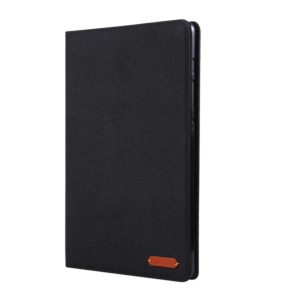 For Galaxy Tab S6 / T860 / T865 Cloth Teature Horizontal Flip PU Leather Case with with Holder & Card Slots & Pen Slot(Black) (OEM)
