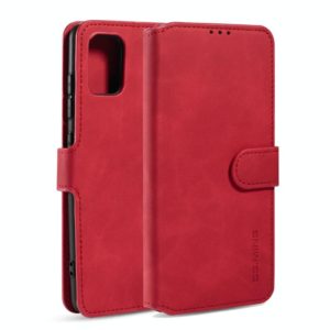 For Galaxy A31 DG.MING Retro Oil Side Horizontal Flip Case with Holder & Card Slots & Wallet(Red) (DG.MING) (OEM)