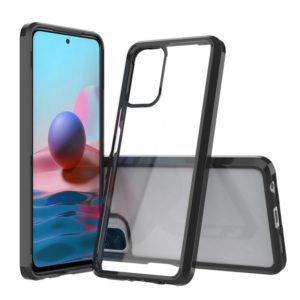 For Xiaomi Redmi Note 10 Shockproof Scratchproof TPU + Acrylic Protective Case(Black) (OEM)