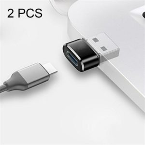 2 PCS USB-C / Type-C Female to USB 2.0 Male Adapter, Support Charging & Transmission (OEM)