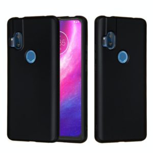 For Motorola Moto One Hyper Solid Color Liquid Silicone Dropproof Full Coverage Protective Case(Black) (OEM)