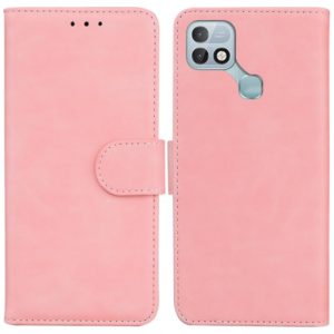 For Infinix Hot 10i / Smart 5 Pro X659B / PR652B / S658E Skin Feel Pure Color Flip Leather Phone Case(Pink) (OEM)