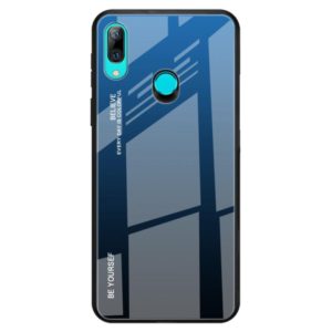 For Huawei P Smart Z Gradient Color Glass Case(Blue) (OEM)