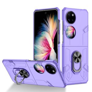 For Huawei P50 Pocket Matte UV Shockproof Phone Case(Purple) (OEM)