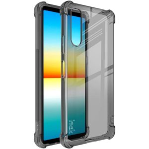 For Sony Xperia 10 IV imak All-inclusive Shockproof Airbag TPU Case with Screen Protector(Transparent Black) (imak) (OEM)