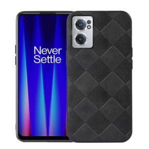 For OnePlus Nord CE 2 5G Weave Plaid PU Phone Case(Black) (OEM)