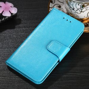 For OnePlus 9R Crystal Texture Horizontal Flip Leather Case with Holder & Card Slots & Wallet(Light Blue) (OEM)