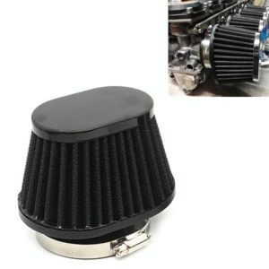 55mm XH-UN073 Mushroom Head Style Car Modified Air Filter Motorcycle Exhaust Filter(Black) (OEM)