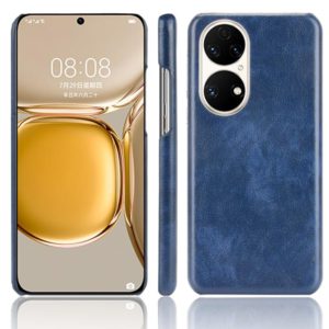 For Huawei P50 Shockproof Litchi Texture PC + PU Case(Blue) (OEM)