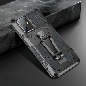 For Samsung Galaxy A41 Machine Armor Warrior Shockproof PC + TPU Protective Case(Space Gray) (OEM)