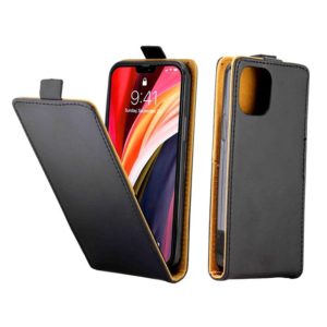 For iPhone 12 Pro Max Business Style Vertical Flip TPU + PU Leather Case with Card Slot(Black) (OEM)