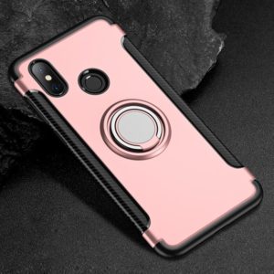 Magnetic 360 Degree Rotation Ring Holder Armor Protective Case for Xiaomi Redmi Note 6 Pro(Rose Gold) (OEM)