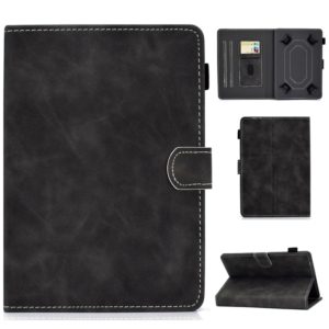 For 10 inch Tablet PC Universal Cowhide Texture Horizontal Flip Leather Case with Holder & Card Slots & Pen Slot(Grey) (OEM)