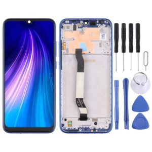 LCD Screen and Digitizer Full Assembly with Frame for Xiaomi Redmi Note 8(Blue) (OEM)
