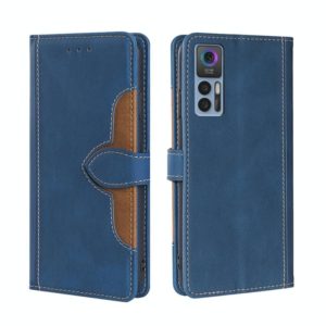 For TCL 30 5G/30+ 5G Stitching Skin Feel Magnetic Buckle Horizontal Flip PU Leather Case(Blue) (OEM)