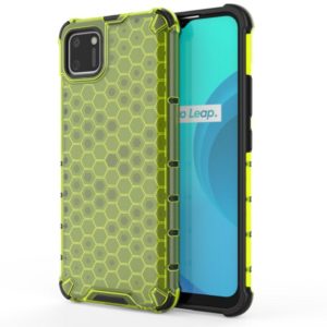 For OPPO Realme C15 Shockproof Honeycomb PC + TPU Case(Green) (OEM)