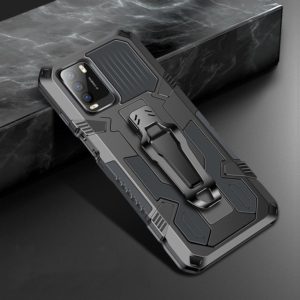 For Xiaomi Poco M3 Machine Armor Warrior Shockproof PC + TPU Protective Case(Space Gray) (OEM)