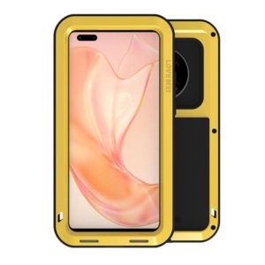 For Huawei Mate 40 Pro LOVE MEI Metal Shockproof Waterproof Dustproof Protective Case without Glass(Yellow) (OEM)