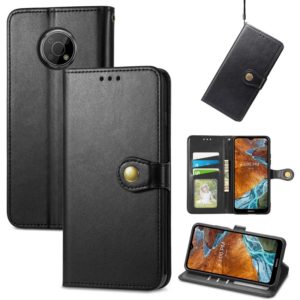 For Nokia G300 Solid Color Leather Buckle Phone Case(Black) (OEM)