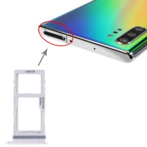For Samsung Galaxy Note10+ SIM Card Tray + SIM Card Tray / Micro SD Card Tray (White) (OEM)