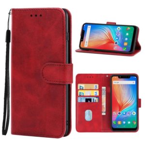 For Tecno Spark 3 Pro Leather Phone Case(Red) (OEM)