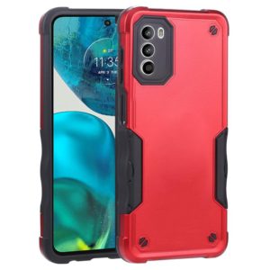 For Motorola Moto G52 Non-slip Armor Phone Case(Red) (OEM)