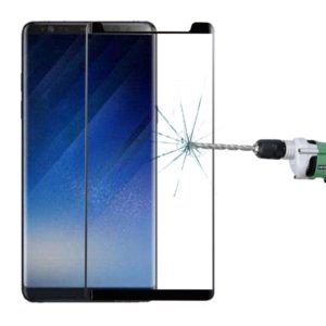 For Galaxy Note 8 0.3mm 9H Surface Hardness 3D Curved Silk-screen Non-full Screen Tempered Glass Screen Protector(Black) (OEM)