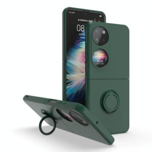 For Huawei P50 Pocket Ring Holder PC Phone Case(Army Green) (OEM)