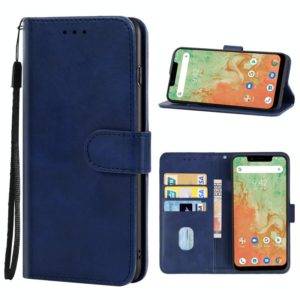Leather Phone Case For UMIDIGI A3X(Blue) (OEM)