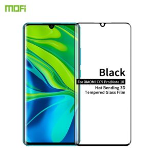 For Xiaomi CC9 Pro / Xiaomi Note10 MOFI 9H 3D Explosion Proof Thermal Bending Full Screen Covered With Tempered Glass Film(Black) (MOFI) (OEM)
