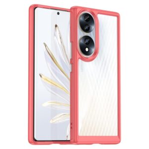 For Honor 70 5G Colorful Series Acrylic + TPU Phone Case(Red) (OEM)