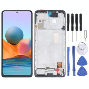 Original OLED LCD Screen and Digitizer Full Assembly With Frame for Xiaomi Redmi Note 10 Pro 4G / Redmi Note 10 Pro (India) / Redmi Note 10 Pro Max (4G) M2101K6G M2101K6R M2101K6P M2101K6I (OEM)