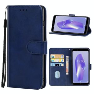 Leather Phone Case For BQ Aquaris C(Blue) (OEM)
