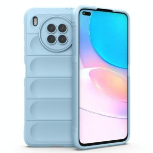 For Huawei Nova 8i Magic Shield TPU + Flannel Phone Case(Light Blue) (OEM)