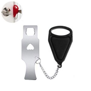 Portable Security Lock Door Lock Anti-theft Lock, Style:Black Triangle (OEM)