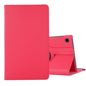 For Samsung Galaxy A7 Lite T220 360 Degree Rotation Litchi Texture Flip Leather Case with Holder(Rose Red) (OEM)