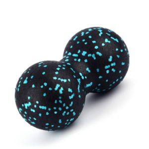 EVA Peanut Shape Yoga Ball Massage Loosen Up Muscle Fascia Ball(Black Blue) (OEM)