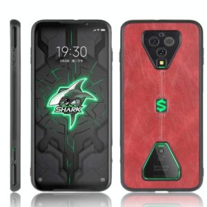 For Xiaomi Black Shark 3 Pro Shockproof Sewing Cow Pattern Skin PC + PU + TPU Case(Red) (OEM)