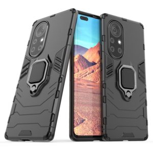 For Huawei Nova 8 Pro 5G PC + TPU Shockproof Protective Case with Magnetic Ring Holder(Black) (OEM)