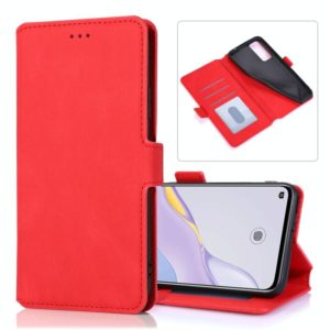 For Huawei nova 7 5G Retro Magnetic Closing Clasp Horizontal Flip Leather Case with Holder & Card Slots & Photo Frame & Wallet(Red) (OEM)