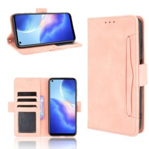 For Blackview A90 Skin Feel Calf Pattern Horizontal Flip Leather Case with Holder & Card Slots & Photo Frame(Pink) (OEM)