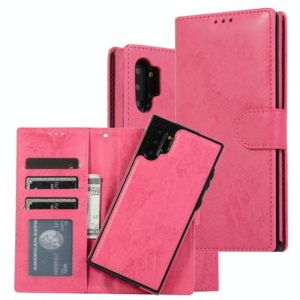 For Samsung Galaxy Note10+ Retro 2 in 1 Detachable Magnetic Horizontal Flip TPU + PU Leather Case with Holder & Card Slots & Photo Frame & Wallet(Pink) (OEM)
