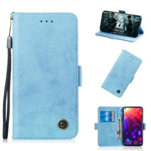 Multifunctional Horizontal Flip Retro Leather Case with Card Slot & Holder for Huawei P30(Sky Blue) (OEM)