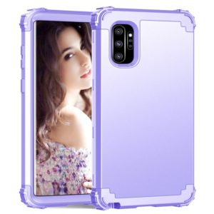 PC+ Silicone Three-piece Anti-drop Protection Case for Galaxy Note10+(Light purple) (OEM)