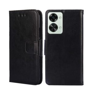 For OnePlus Nord 2T Crystal Texture Leather Phone Case(Black) (OEM)