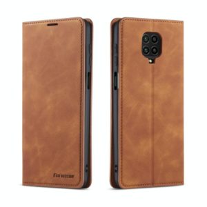 For Xiaomi Redmi Note 9S / Note 9 Pro / Note 9 Pro Max Forwenw Dream Series Oil Edge Strong Magnetism Horizontal Flip Leather Case with Holder & Card Slots & Wallet & Photo Frame(Brown) (Forwenw) (OEM)