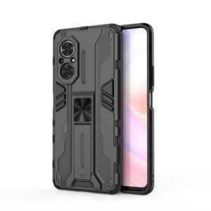 For Honor 50 SE / Huawei nova 9 SE Supersonic PC + TPU Shock-proof Protective Case with Holder(Black) (OEM)